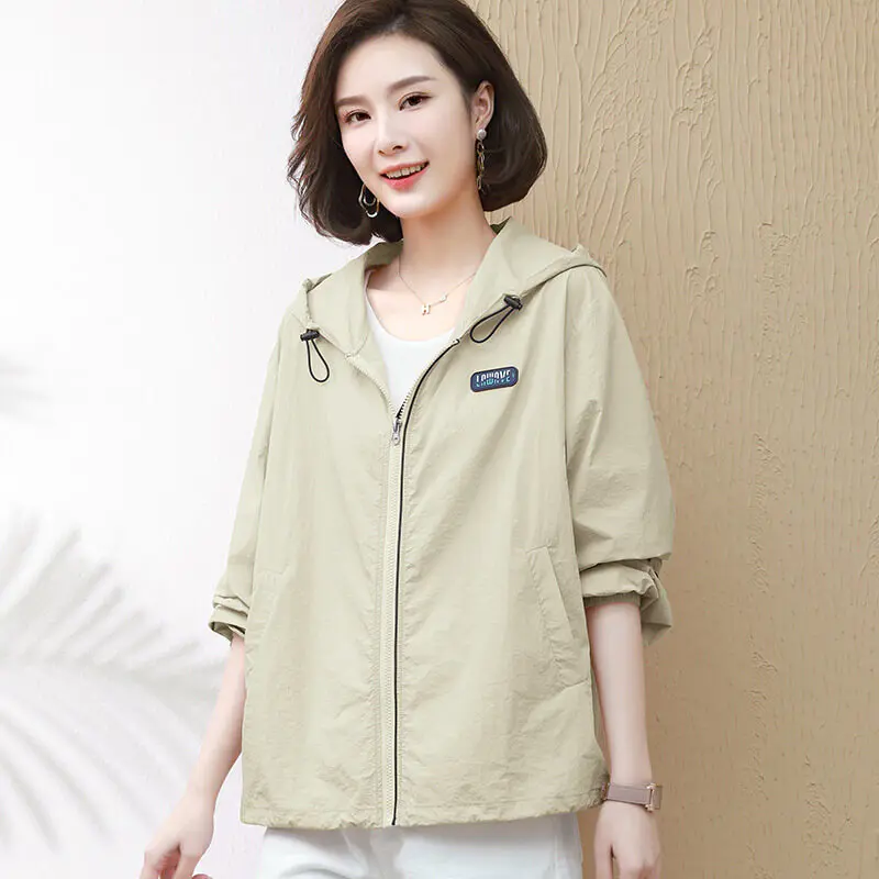 【三花棉業，新品上市】夏季新款時尚輕薄防曬衣，大碼寬松透氣防曬服，百搭洋氣年輕範，大碼可穿